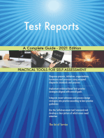 Test Reports A Complete Guide - 2021 Edition