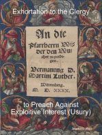 Exhortation to the Clergy to Preach Against Exploitive Interest (Usury)