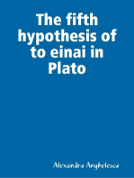 The Fifth Hypothesis of to Einai In Plato