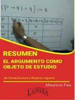 Resumen de El Argumento como Objeto de Estudio: RESÚMENES UNIVERSITARIOS