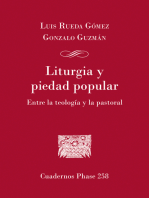 Liturgia y piedad popular: Entre la teología y la pastoral