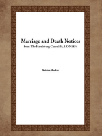 Marriage and Death Notices from the Harrisburg Chronicle, 1820-1834
