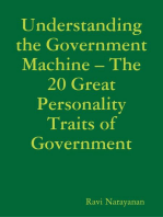 Understanding the Government Machine – The 20 Great Personality Traits of Government