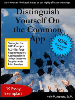 Distinguish Yourself On the Common App