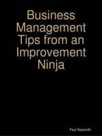 Business Management Tips from an Improvement Ninja