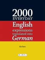 2000 Everyday English Expressions Translated Into German