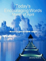 Today's Encouraging Words: Month of April