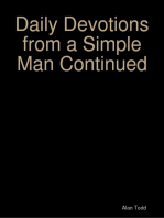 Daily Devotions from a Simple Man Continued