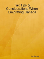 Tax Tips & Considerations When Emigrating Canada