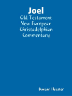 Joel: Old Testament New European Christadelphian Commentary