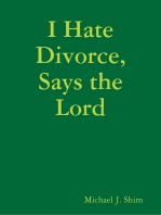 I Hate Divorce, Says the Lord