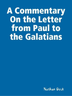 A Commentary On the Letter from Paul to the Galatians