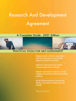 Research And Development Agreement A Complete Guide - 2021 Edition