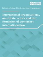 International organisations, non-State actors, and the formation of customary international law