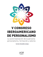 V Congreso iberoamericano de personalismo: La autorrealización de la persona: personalismo, formación y valores