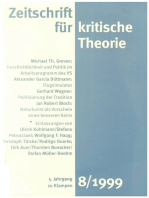 Zeitschrift für kritische Theorie / Zeitschrift für kritische Theorie, Heft 8: 5. Jahrgang (1999)