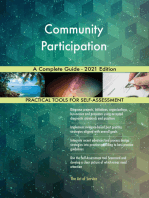 Community Participation A Complete Guide - 2021 Edition