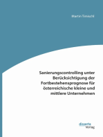 Sanierungscontrolling unter Berücksichtigung der Fortbestehensprognose für österreichische kleine und mittlere Unternehmen