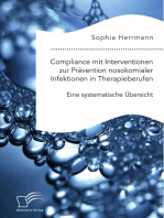 Compliance mit Interventionen zur Prävention nosokomialer Infektionen in Therapieberufen. Eine systematische Übersicht