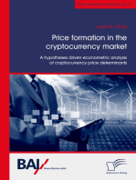 Price formation in the cryptocurrency market. A hypotheses driven econometric analysis of cryptocurrency price determinants