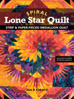 Spiral Lone Star Quilt: Strip & Paper-Pieced Medallion Quilt