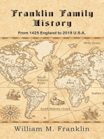 Franklin Family History: From 1425 England to 2018 U.S.A.