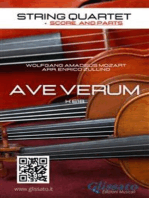 Ave Verum (Mozart) - String Quartet score & parts: K 618