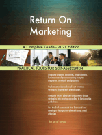 Return On Marketing A Complete Guide - 2021 Edition