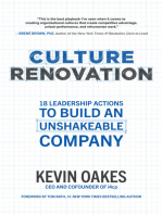 Culture Renovation: 18 Leadership Actions to Build an Unshakeable Company