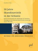 50 Jahre Skandinavistik in der Schweiz: Eine kurze Geschichte der Abteilungen für Nordische Philologie an der Universität Basel und der Universität Zürich 1968-2018