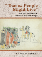 "That the People Might Live": Loss and Renewal in Native American Elegy