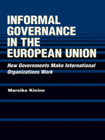 Informal Governance in the European Union: How Governments Make International Organizations Work