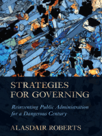 Strategies for Governing: Reinventing Public Administration for a Dangerous Century