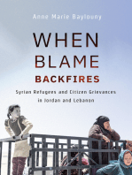 When Blame Backfires: Syrian Refugees and Citizen Grievances in Jordan and Lebanon