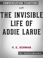 The Invisible Life of Addie LaRue by V. E. Schwab: Conversation Starters