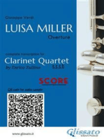 Clarinet Quartet Score of "Luisa Miller"
