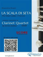 Clarinet Quartet Score of "La Scala di Seta"