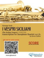 Sax Quartet Score of "I Vespri Siciliani"