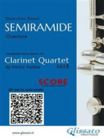 Clarinet Quartet Score "Semiramide"