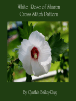 White Rose of Sharon Cross Stitch Pattern