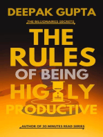 The Rules of Being Highly Productive: 30 Minutes Read