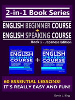 2-in-1 Book Series: Teacher King’s English Beginner Course Book 1 & English Speaking Course Book 1 - Japanese Edition