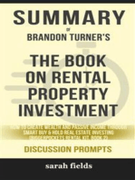 Summary of Brandon Turner's The Book on Rental Property Investing: How to Create Wealth with Intelligent Buy and Hold Real Estate Investing (Discussion Prompts)