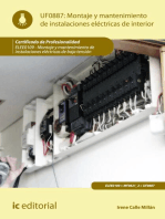 Montaje y mantenimiento de instalaciones eléctricas de interior. ELEE0109: Montaje y mantenimiento de instalaciones eléctricas de baja tensión