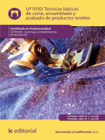 Técnicas básicas de corte, ensamblado y acabado de productos textiles. TCPF0309