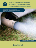 Prevención de riesgos laborales y medioambientales en mantenimiento de vehículos. TMVG0409: Mantenimiento del motor y sus sistemas auxiliares