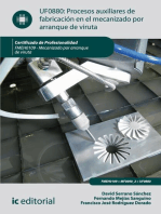 Procesos auxiliares de fabricación en el mecanizado por arranque de viruta. FMEH0109