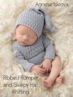 Ribbed Romper and Sleepy Hat Knitting Pattern