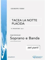 Tacea la notte placida - Soprano e Banda (set parti)