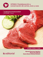 Preelaboración y conservación de carnes, aves y caza. HOTR0408